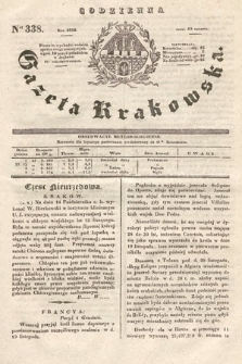 Codzienna Gazeta Krakowska. 1832, nr 338