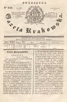 Codzienna Gazeta Krakowska. 1832, nr 340