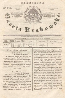 Codzienna Gazeta Krakowska. 1832, nr 342
