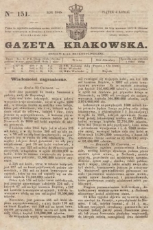 Gazeta Krakowska. 1845, nr 151