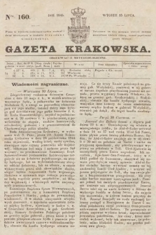 Gazeta Krakowska. 1845, nr 160