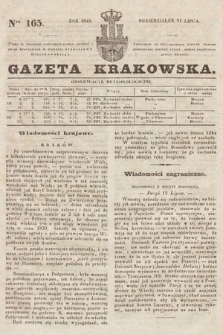 Gazeta Krakowska. 1845, nr 165