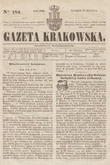 Gazeta Krakowska. 1845, nr 184