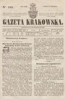 Gazeta Krakowska. 1845, nr 185