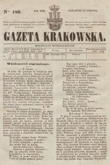 Gazeta Krakowska. 1845, nr 186