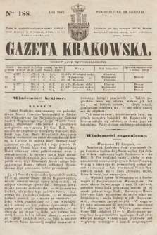 Gazeta Krakowska. 1845, nr 188