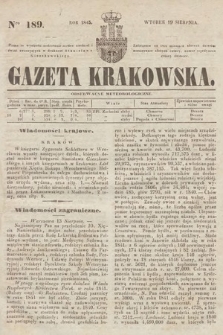 Gazeta Krakowska. 1845, nr 189