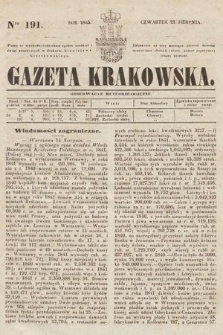 Gazeta Krakowska. 1845, nr 191