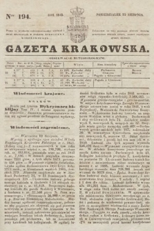 Gazeta Krakowska. 1845, nr 194
