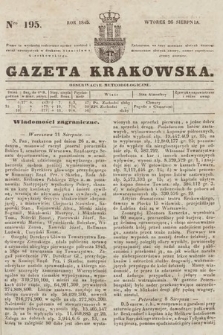 Gazeta Krakowska. 1845, nr 195