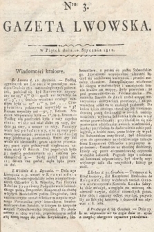 Gazeta Lwowska. 1812, nr 3