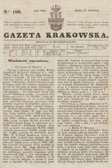 Gazeta Krakowska. 1845, nr 196
