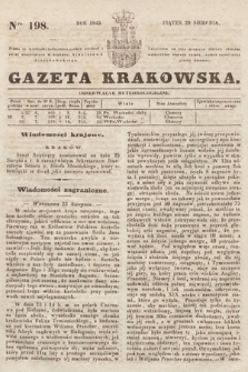 Gazeta Krakowska. 1845, nr 198