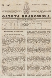 Gazeta Krakowska. 1845, nr 200