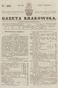 Gazeta Krakowska. 1845, nr 202