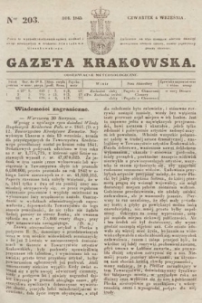 Gazeta Krakowska. 1845, nr 203