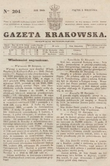 Gazeta Krakowska. 1845, nr 204