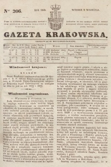 Gazeta Krakowska. 1845, nr 206