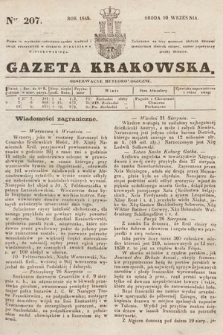 Gazeta Krakowska. 1845, nr 207