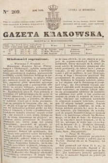 Gazeta Krakowska. 1845, nr 209