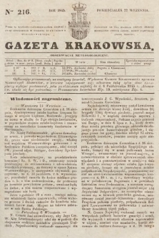 Gazeta Krakowska. 1845, nr 216