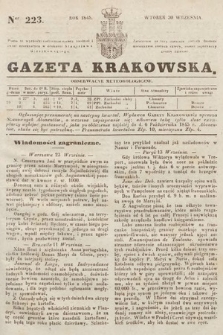 Gazeta Krakowska. 1845, nr 223