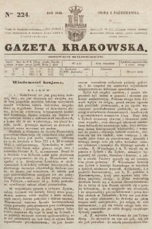 Gazeta Krakowska. 1845, nr 224