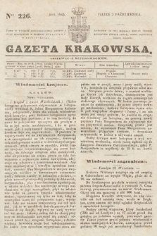 Gazeta Krakowska. 1845, nr 226