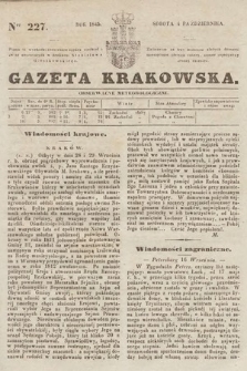Gazeta Krakowska. 1845, nr 227