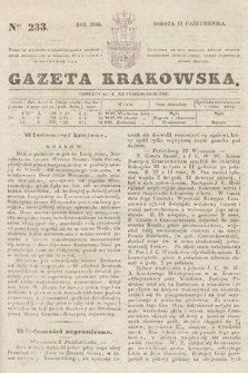 Gazeta Krakowska. 1845, nr 233