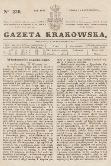 Gazeta Krakowska. 1845, nr 236