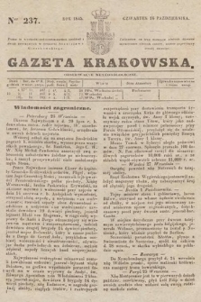 Gazeta Krakowska. 1845, nr 237