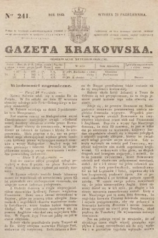 Gazeta Krakowska. 1845, nr 241