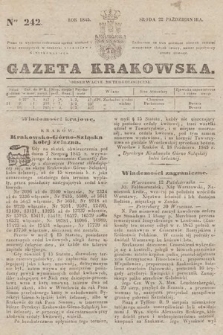 Gazeta Krakowska. 1845, nr 242