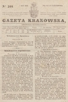 Gazeta Krakowska. 1845, nr 244