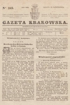 Gazeta Krakowska. 1845, nr 245