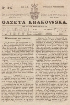 Gazeta Krakowska. 1845, nr 247