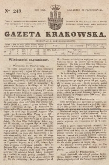 Gazeta Krakowska. 1845, nr 249