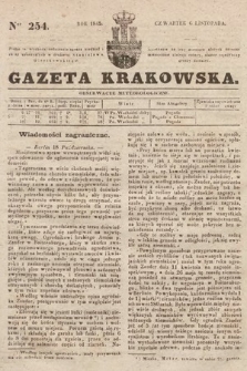 Gazeta Krakowska. 1845, nr 254