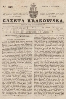 Gazeta Krakowska. 1845, nr 262