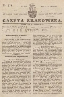 Gazeta Krakowska. 1845, nr 278