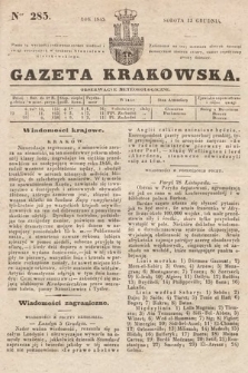 Gazeta Krakowska. 1845, nr 285