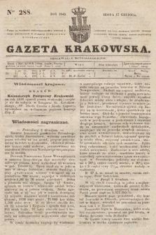 Gazeta Krakowska. 1845, nr 288