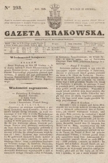 Gazeta Krakowska. 1845, nr 293