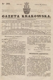 Gazeta Krakowska. 1845, nr 295