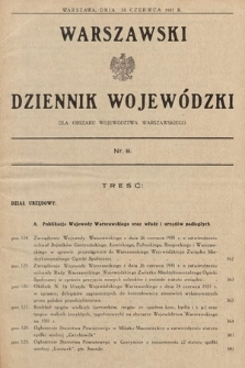 Warszawski Dziennik Wojewódzki : dla obszaru Województwa Warszawskiego. 1931, nr 8