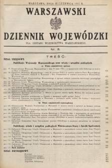 Warszawski Dziennik Wojewódzki : dla obszaru Województwa Warszawskiego. 1932, nr 8