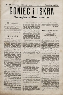 Goniec i Iskra : czasopismo illustrowane. 1893, nr 27