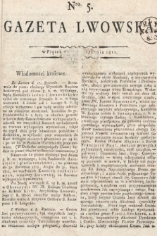 Gazeta Lwowska. 1812, nr 5