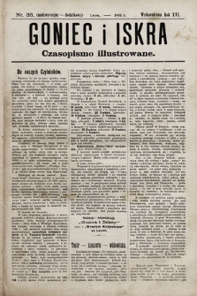 Goniec i Iskra : czasopismo illustrowane. 1893, nr 33